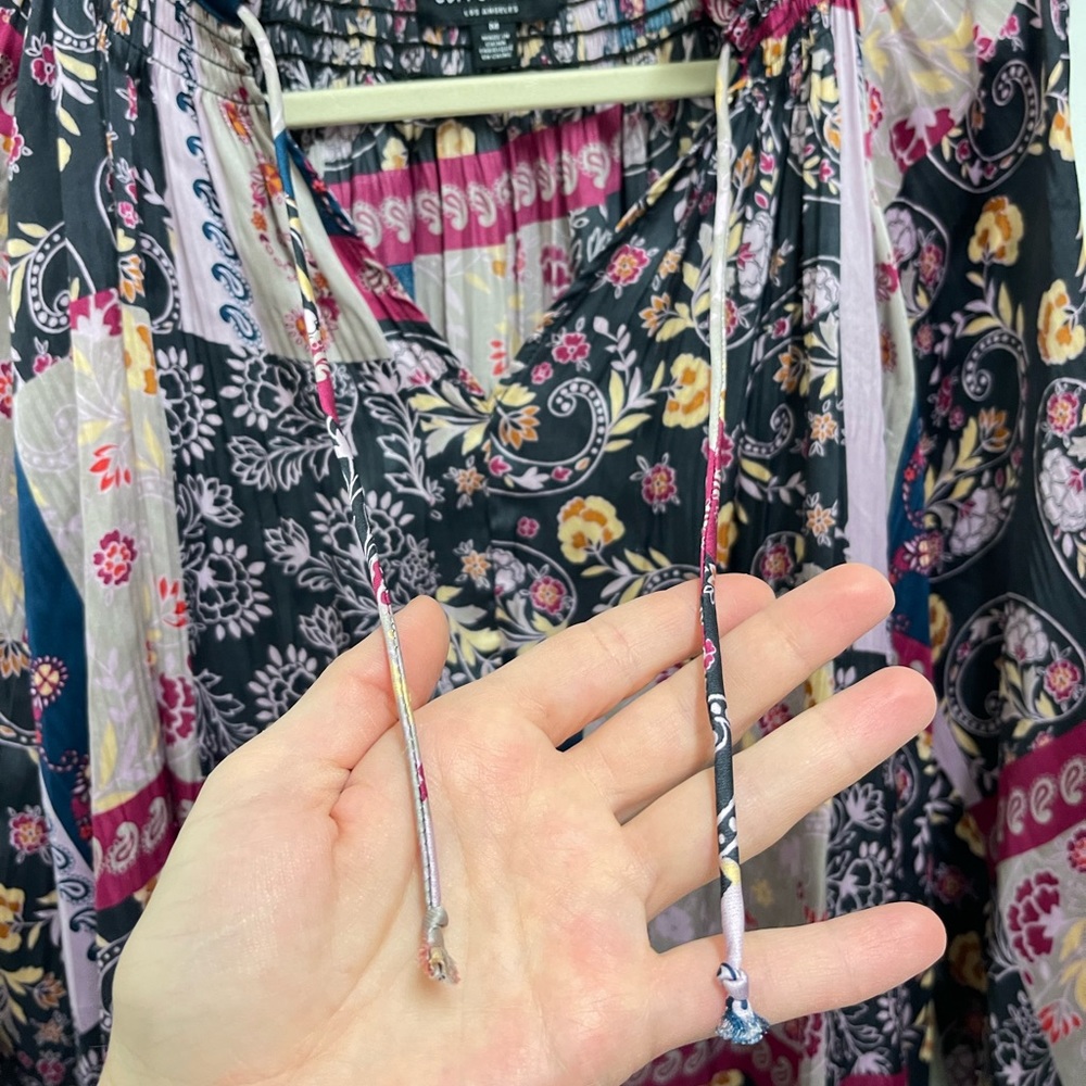 Current Air Patchwork Multi Blouse - image 4